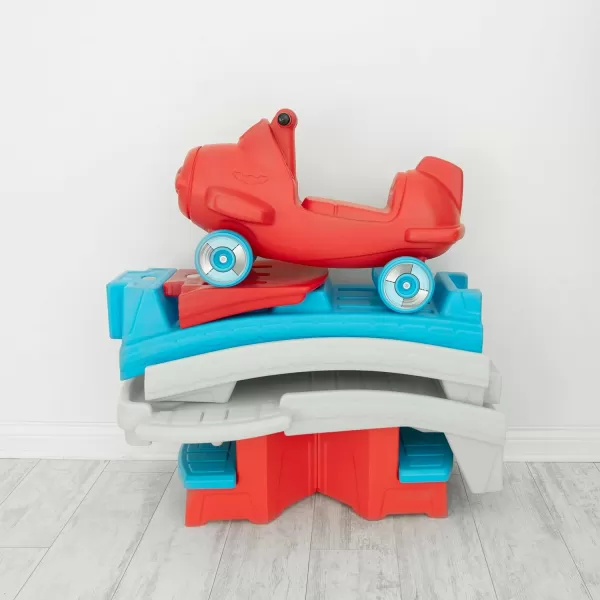Step2 Dino Dash Up &amp; Down Roller Coaster Toy for Kids, Ride On Push Car, Indoor/Outdoor Playset, Toddler Ages 2-5 Years Old, Compact Storage, Max Weight 50 lb., Green