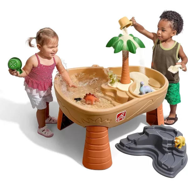 Step2 Dino Dig Sand and Water Activity Sensory Table, 7 Piece Accessory Kit, Toddler Outdoor/Indoor Toy, 2 – 5 Years Old