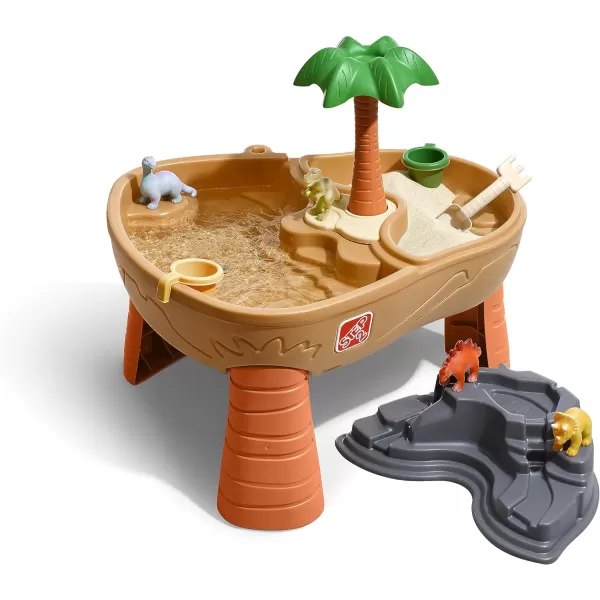 Step2 Dino Dig Sand and Water Activity Sensory Table, 7 Piece Accessory Kit, Toddler Outdoor/Indoor Toy, 2 – 5 Years Old
