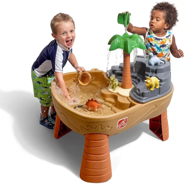 Step2 Dino Dig Sand and Water Activity Sensory Table, 7 Piece Accessory Kit, Toddler Outdoor/Indoor Toy, 2 – 5 Years Old
