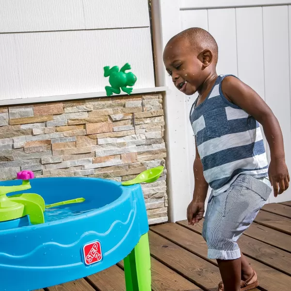 Step2 Duck Dive Kids Water Table with Water Tower &amp; 5-Pc Accessory Set – Multicolor