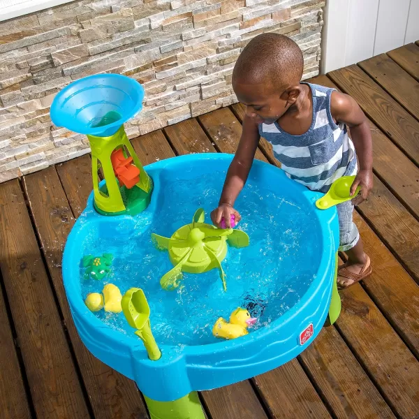 Step2 Duck Dive Kids Water Table with Water Tower &amp; 5-Pc Accessory Set – Multicolor