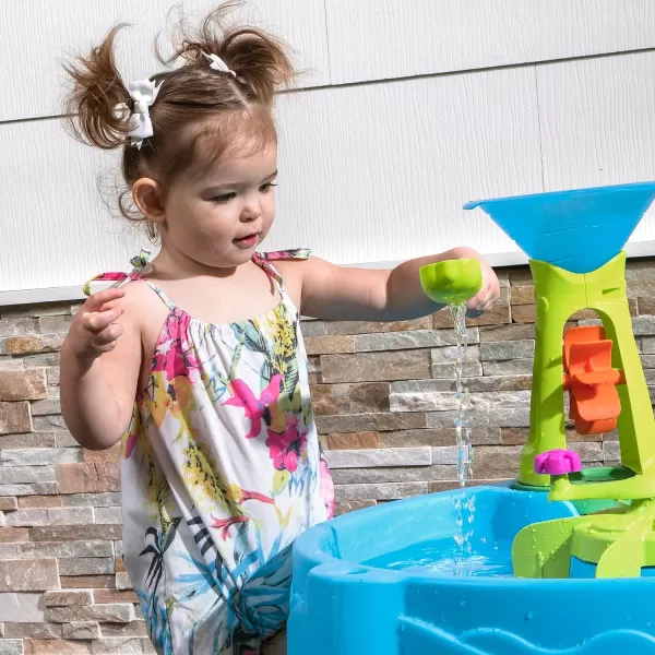 Step2 Duck Dive Kids Water Table with Water Tower &amp; 5-Pc Accessory Set – Multicolor
