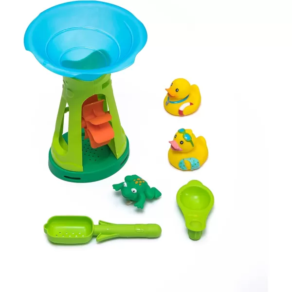 Step2 Duck Dive Kids Water Table with Water Tower &amp; 5-Pc Accessory Set – Multicolor