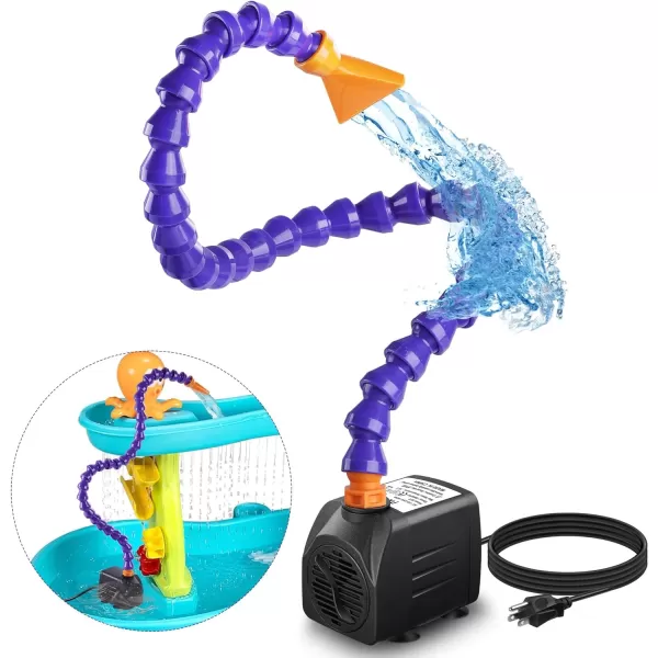 Step2 Duck Dive Kids Water Table with Water Tower &amp; 5-Pc Accessory Set – Multicolor