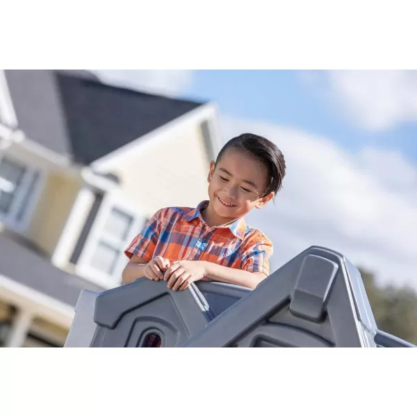 Step2 Enchanting Adventures 2-Story Playhouse &amp; Slide for Kids, Outdoor Playhouse with Kitchenette and Slide, Ages 4 - 8 Years Old, Easy Assembly