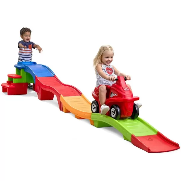 Step2 Farther &amp; Faster Coaster Track Expansion Pack, Second Edition | Extra Track for Roller Coaster Toys