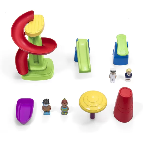 Step2 Fiesta Cruise Sand &amp; Water Table for Kids, 10 Piece Accessory Kit, Toddler Summer Outdoor/Indoor Toy, Ages 2+, Multicolor