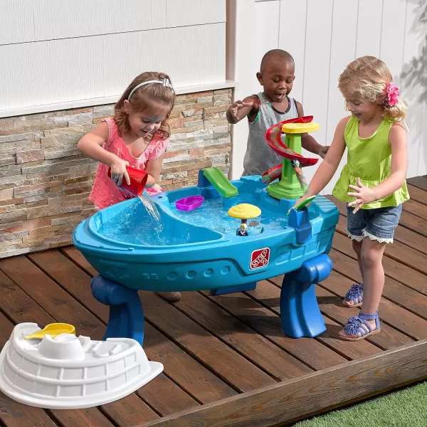 Step2 Fiesta Cruise Sand &amp; Water Table for Kids, 10 Piece Accessory Kit, Toddler Summer Outdoor/Indoor Toy, Ages 2+, Multicolor