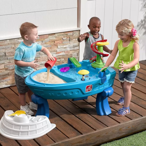 Step2 Fiesta Cruise Sand &amp; Water Table for Kids, 10 Piece Accessory Kit, Toddler Summer Outdoor/Indoor Toy, Ages 2+, Multicolor