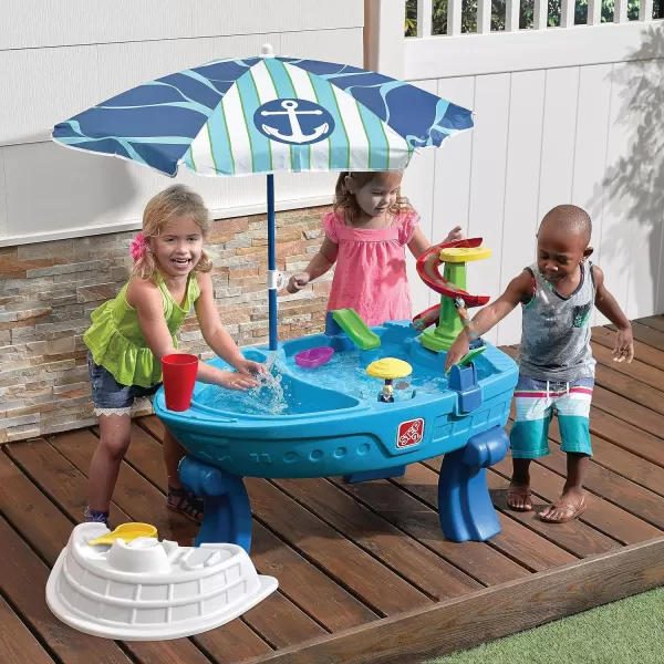 Step2 Fiesta Cruise Sand &amp; Water Table for Kids, 10 Piece Accessory Kit, Toddler Summer Outdoor/Indoor Toy, Ages 2+, Multicolor