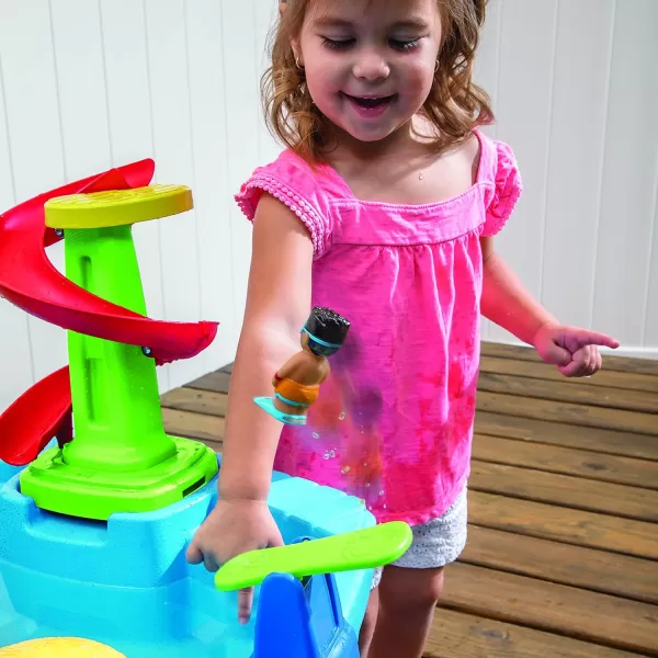 Step2 Fiesta Cruise Sand &amp; Water Table for Kids, 10 Piece Accessory Kit, Toddler Summer Outdoor/Indoor Toy, Ages 2+, Multicolor