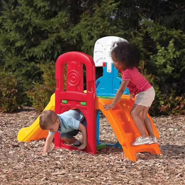 Step2 Game Time Sports Climber &amp; Slide for Kids, Indoor/Outdoor Playground Set, Slide, Basketball Hoop, Climbing Wall, Easy to Assemble, Backyard Playset, Kids Ages 2 – 6 Years Old