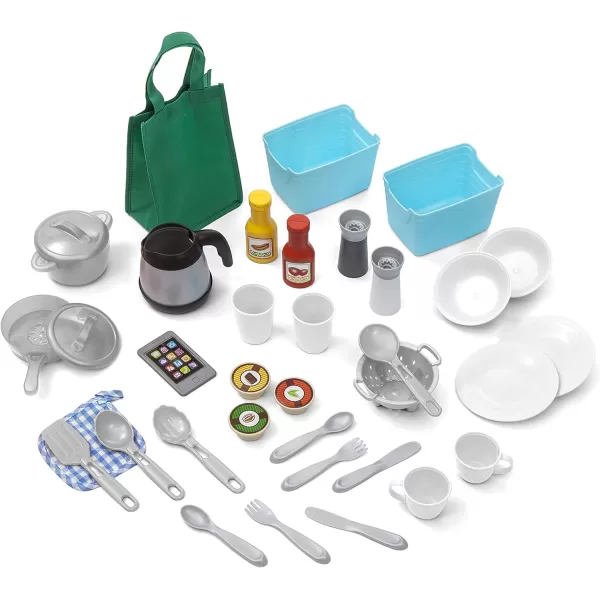 Step2 Great Gourmet Kitchen | Durable Kids Kitchen Playset with Lights &amp; Sounds | Tan Plastic Play Kitchen
