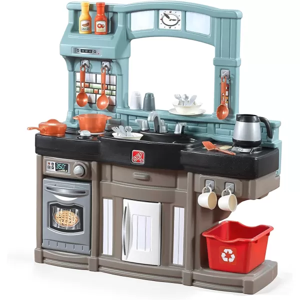 Step2 Mighty My Size Kids Table and Chair Set, Playroom Toddler Activity Table, Arts and Crafts, Ages 2+ Years Old, Gray &amp; Red