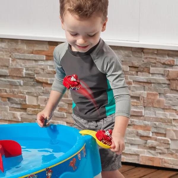 Step2 PAW Patrol Water Table for Kids, Outdoor Kids Water Sensory Table, Ages 1.5+ Years Old, 7 Piece Water Toy Accessories, Blue &amp; Gray