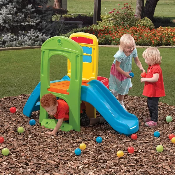 Step2 Play Ball Fun Toddler Climber, Indoor/Outdoor Playground Set, Slide, Ball Drop Wall, Climbing Stair, Easy to Assemble, Backyard Playset, Kids Ages 1.5+ Years Old