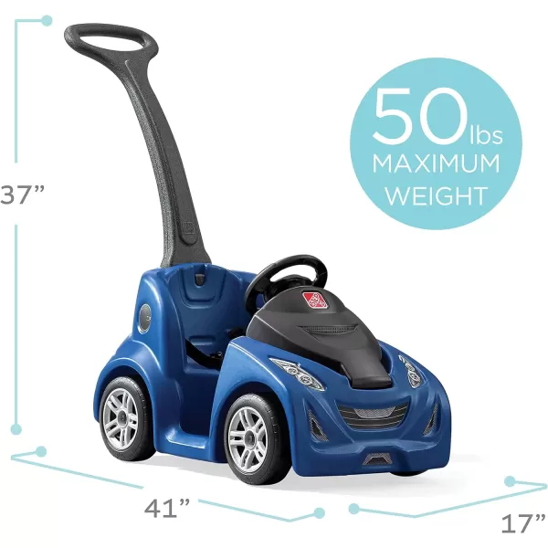 Step2 Push Around Buggy GT for Kids, Push Car with Seat Belt and Horn, Toddlers Ages 1.5 – 3 Years Old, Max Weight 50 lbs., Easy Storage, Ideal Stroller Substitute, Red
