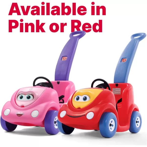 Step2 Push Around Buggy Kids Push Car, Ride On Car with Seat Belt and Horn, Toddlers 18 - 36 Months, Max Weight 50 lbs., Easy Storage, Ideal Stroller Substitute, Red