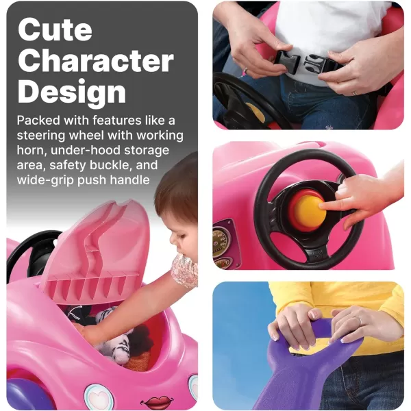Step2 Push Around Buggy Kids Push Car, Ride On Car with Seat Belt and Horn, Toddlers 18 - 36 Months, Max Weight 50 lbs., Easy Storage, Ideal Stroller Substitute, Red