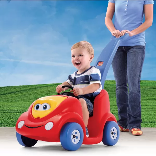 Step2 Push Around Buggy Kids Push Car, Ride On Car with Seat Belt and Horn, Toddlers 18 - 36 Months, Max Weight 50 lbs., Easy Storage, Ideal Stroller Substitute, Red