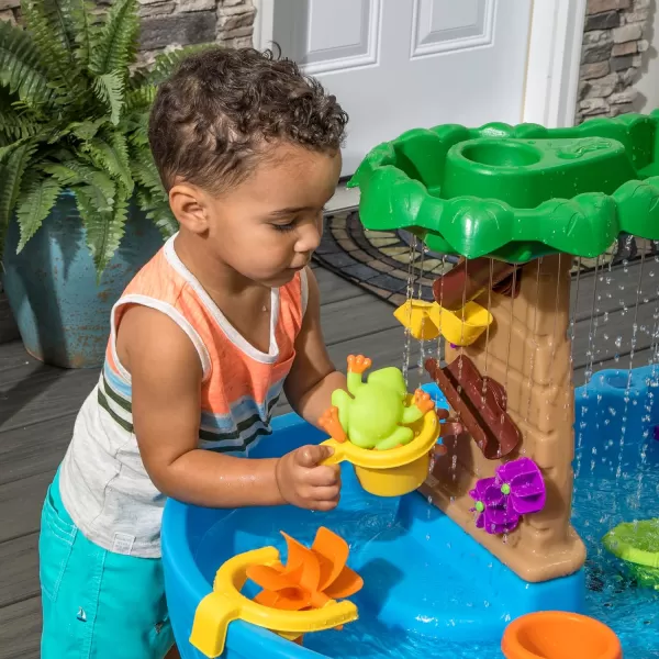 Step2 Rain Showers &amp; Unicorns Kids Water Tables, Outdoor Toddler Activity Table, Ages 1.5+ Years Old, 12 Piece Water Toy Accessories, Blue &amp; Purple