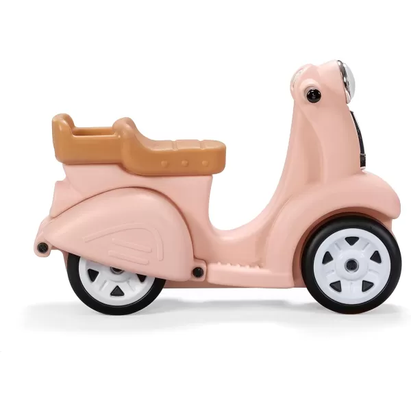 Step2 Ride Along Scooter – Aqua – Ride On Toy with Vintage-Style Design, Foot-to-Floor Toddler Scooter with Four Wheels for Extra Stability