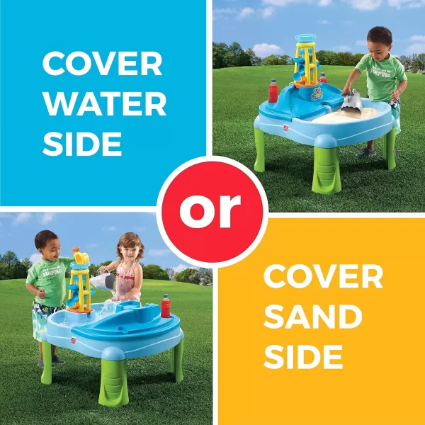 Step2 Splash N Scoop Bay Sand and Water Table, Multicolor, Deluxe Pack: Includes 7 Piece Accessory Set