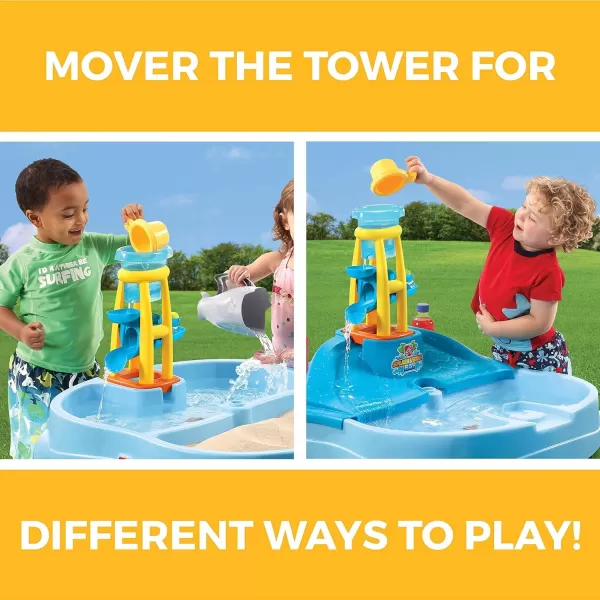 Step2 Splash N Scoop Bay Sand and Water Table, Multicolor, Deluxe Pack: Includes 7 Piece Accessory Set