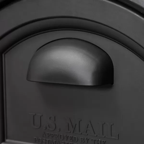 Step2 Town-to-Town XL Post-Mount Mailbox, USPS T4 Sized Mailbox, Easy to Install, Durable, Weather Resistant, Onyx Black