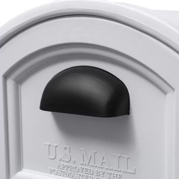 Step2 Town-to-Town XL Post-Mount Mailbox, USPS T4 Sized Mailbox, Easy to Install, Durable, Weather Resistant, Onyx Black