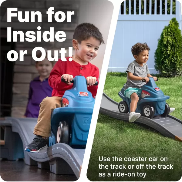 Step2 Up &amp; Down Roller Coaster Kids Toy, Ride On Push Car, Indoor/Outdoor Playset, Toddlers 2-5 Years Old, Compact Storage, Max Weight 50 lb., Multicolor