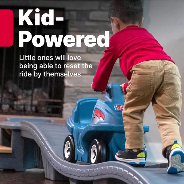 Step2 Up &amp; Down Roller Coaster Kids Toy, Ride On Push Car, Indoor/Outdoor Playset, Toddlers 2-5 Years Old, Compact Storage, Max Weight 50 lb., Multicolor