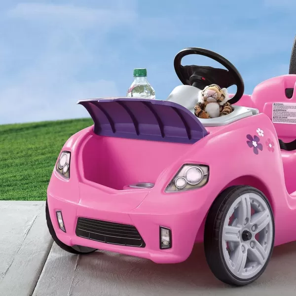 Step2 Whisper Ride II Kids Push Cars, Ride On Car, Seat Belt, Horn, Toddlers Ages 1.5 – 4 Years Old, Max Weight 50 lbs., Quick Storage, Stroller Substitute, Blue