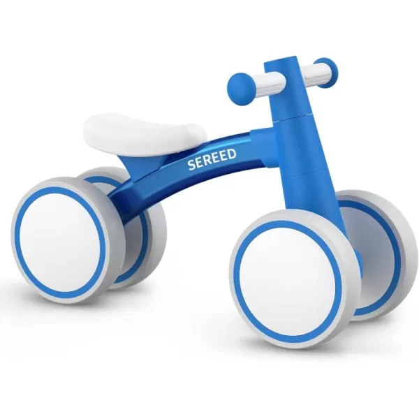 SEREED Baby Balance Bike for 1 Year Old Boys Girls 12-24 Month Toddler Balance Bike, 4 Wheels Toddler First Bike, First Birthday Gifts
