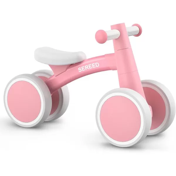 SEREED Baby Balance Bike for 1 Year Old Boys Girls 12-24 Month Toddler Balance Bike, 4 Wheels Toddler First Bike, First Birthday Gifts