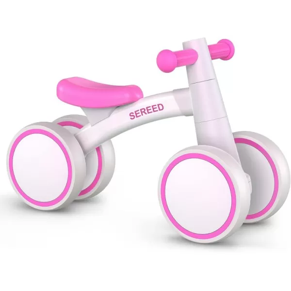 SEREED Baby Balance Bike for 1 Year Old Boys Girls 12-24 Month Toddler Balance Bike, 4 Wheels Toddler First Bike, First Birthday Gifts