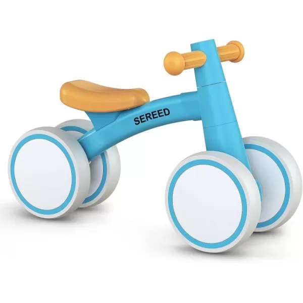 SEREED Baby Balance Bike for 1 Year Old Boys Girls 12-24 Month Toddler Balance Bike, 4 Wheels Toddler First Bike, First Birthday Gifts