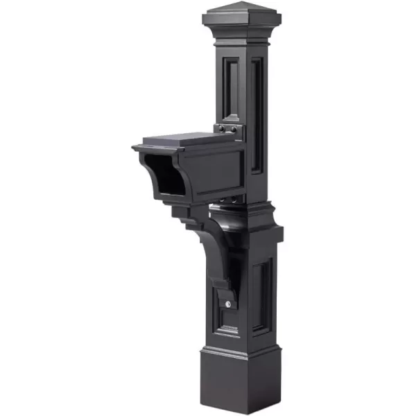 Step2 Atherton Extra Large Mailbox and Post Kit, Easy to Install, Large Mailboxes for Outside, Heavy-Duty, Weather Resistant, Onyx Black