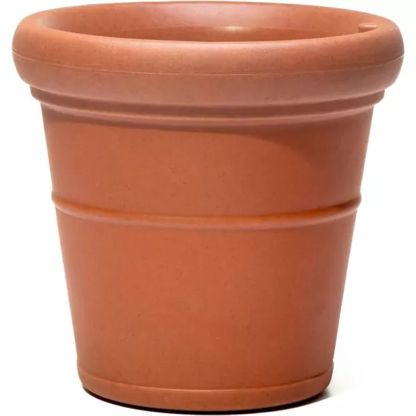 Step2 Claremont Tall Round Planter Pot, Onyx Black – Large Planter for Outdoor/Indoor Use – Maintenance Free Design – Ideal Patio and Front Porch Planter – Measures 19" x 19" x 18"
