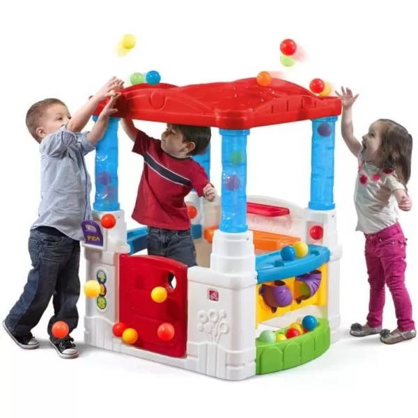 Step2 Crazy Maze Ball Pit Playhouse for Kids, Indoor/Outdoor Playset, Toddlers 1.5+ Years Old, 20 Interactive Colorful Balls, Easy Assembly