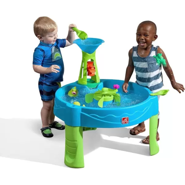Step2 Duck Dive Kids Water Table with Water Tower &amp; 5-Pc Accessory Set – Multicolor