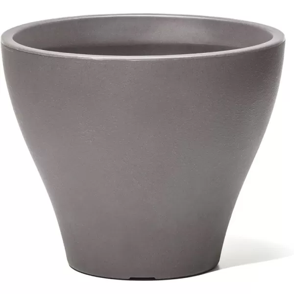 Step2 Fernway Planter, Outside All-Weather Endurance Planter, Indoor Outdoor Large Flower Pot, Patio Garden or Front Porch Decor, Onyx Black, 1-Pack
