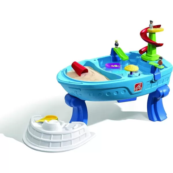 Step2 Fiesta Cruise Sand &amp; Water Table for Kids, 10 Piece Accessory Kit, Toddler Summer Outdoor/Indoor Toy, Ages 2+, Multicolor