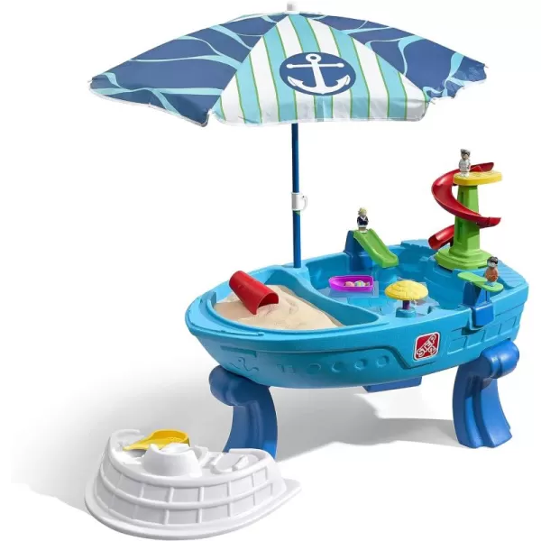 Step2 Fiesta Cruise Sand &amp; Water Table for Kids, 10 Piece Accessory Kit, Toddler Summer Outdoor/Indoor Toy, Ages 2+, Multicolor