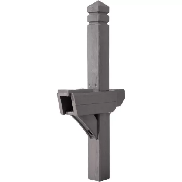Step2 Highland Extra Large Mailbox and Mailbox Post Kit, Easy to Install, Mailboxes for Outside, Heavy-Duty, Weather Resistant, Dark Cedar