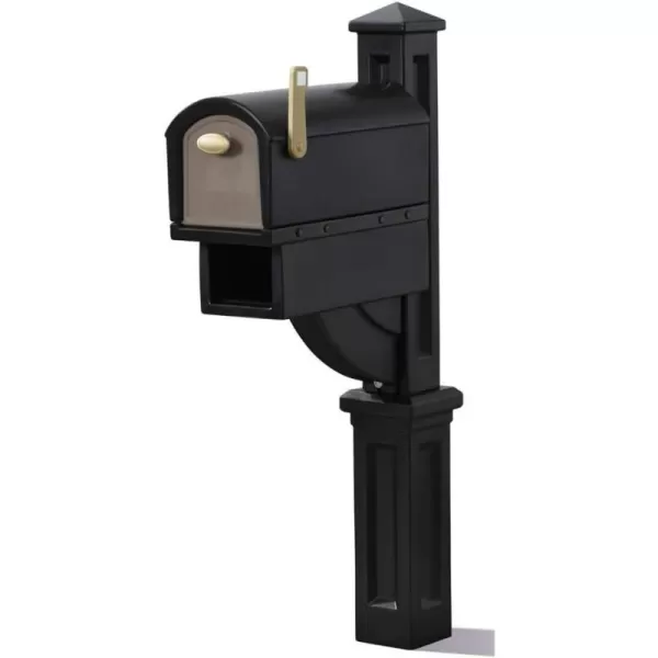 Step2 Mailmaster Hudson Mailbox, Easy to Install, Large Mailboxes for Outside, Heavy-Duty, Weather Resistant, Black