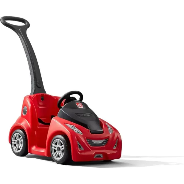 Step2 Push Around Buggy GT for Kids, Push Car with Seat Belt and Horn, Toddlers Ages 1.5 – 3 Years Old, Max Weight 50 lbs., Easy Storage, Ideal Stroller Substitute, Red
