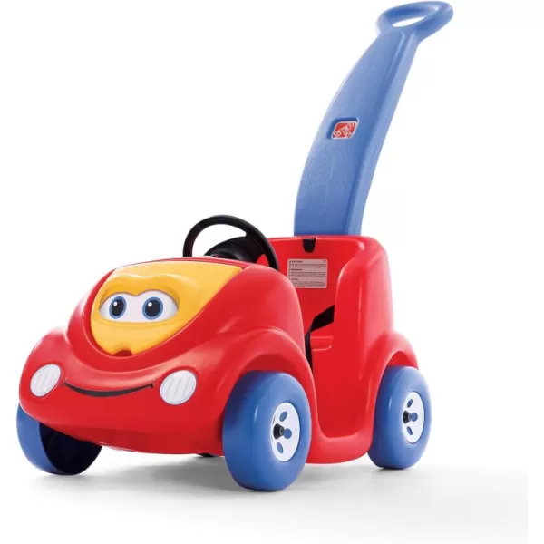 Step2 Push Around Buggy Kids Push Car, Ride On Car with Seat Belt and Horn, Toddlers 18 - 36 Months, Max Weight 50 lbs., Easy Storage, Ideal Stroller Substitute, Red