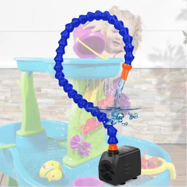 Step2 Rain Showers &amp; Unicorns Kids Water Tables, Outdoor Toddler Activity Table, Ages 1.5+ Years Old, 12 Piece Water Toy Accessories, Blue &amp; Purple